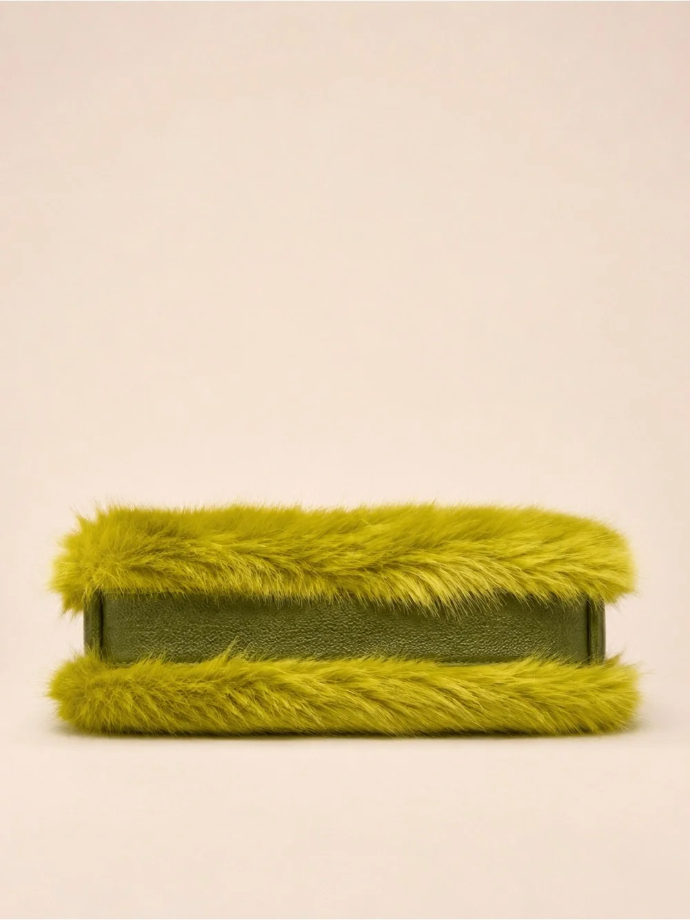 Tory Burch Chelsea Faux Fur Convertible Crossbody Shoulder Bag Chartreuse Green